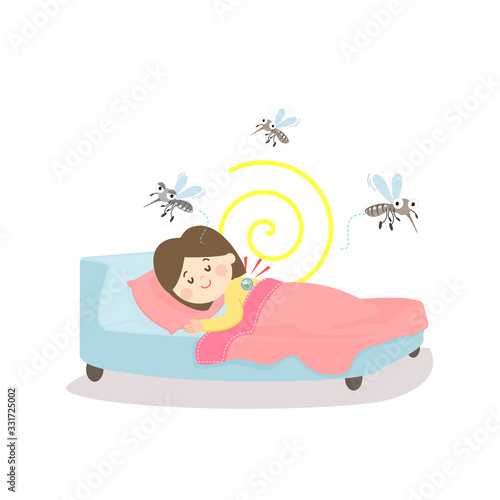 KIds Sleep on the Bad  and Mosquito Vector