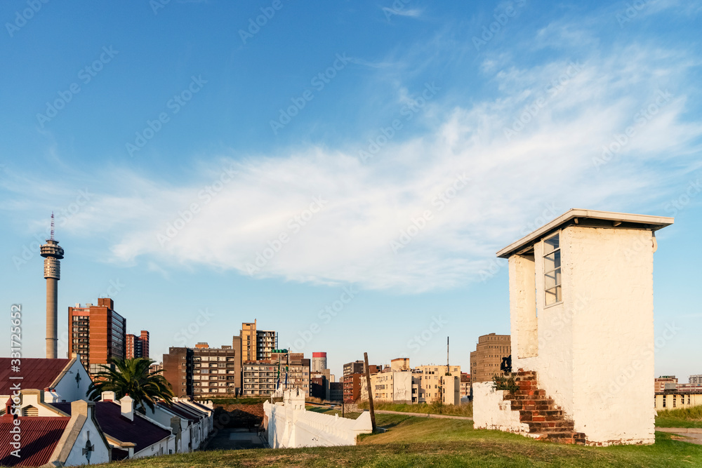 Fototapeta premium Famous Constitution Hill in Johannesburg, South Africa