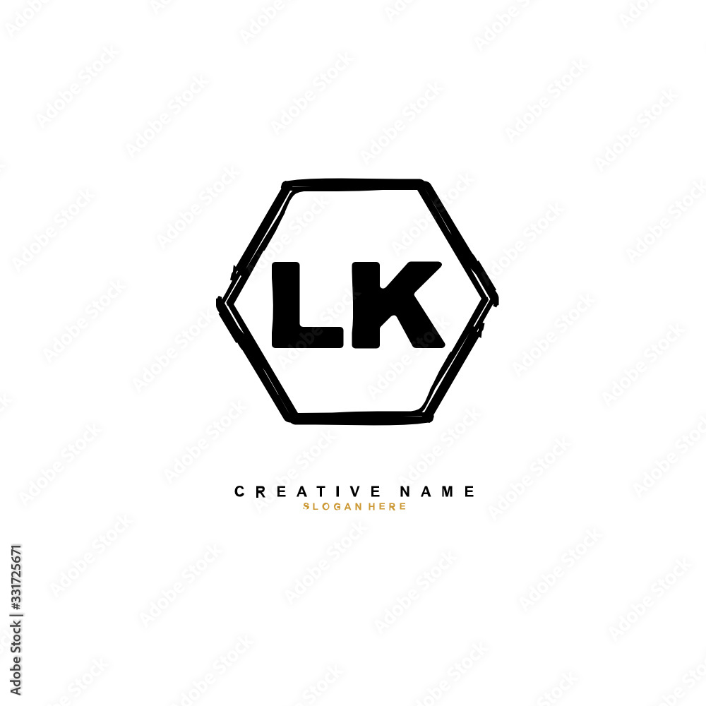 L K LK Initial logo template vector. Letter logo concept L K LK Initial logo template vector. Letter logo concept