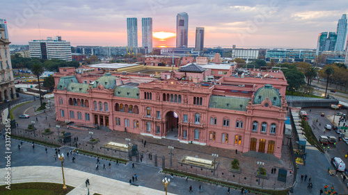 Pink house is the official seat of the executive branch of the government of Argentina. Buenos Aires - Argentina. photo