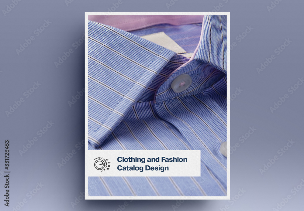 Black and White Catalog Layout Stock Template Adobe Stock