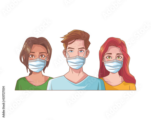 young people with mouth cap medical accessory