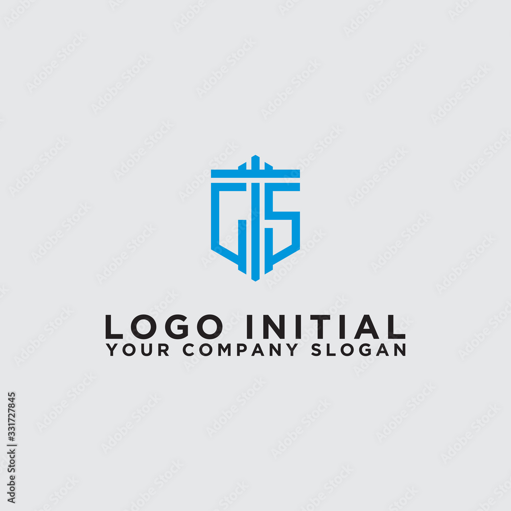 Fototapeta premium Inspiring logo design Set, for companies from the initial letters of the CS logo icon. -Vectors