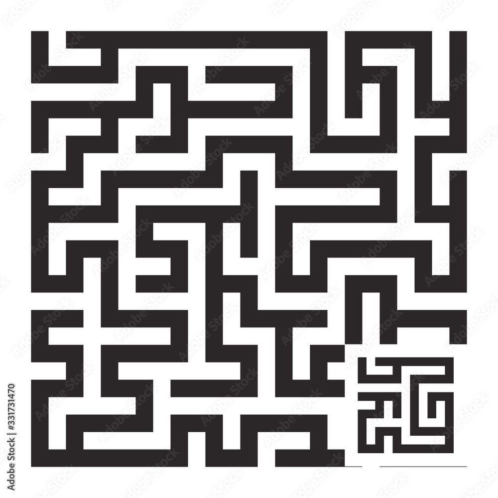 abstract maze line pattern.group of square pattern on white background.geometric graphic design pattern style. abstract maze line pattern.group of square pattern on white background.geometric graphic design pattern style.