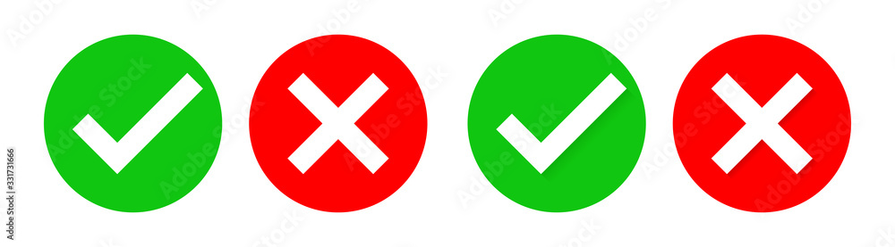 Obraz premium Check mark icon. Vector illustration.