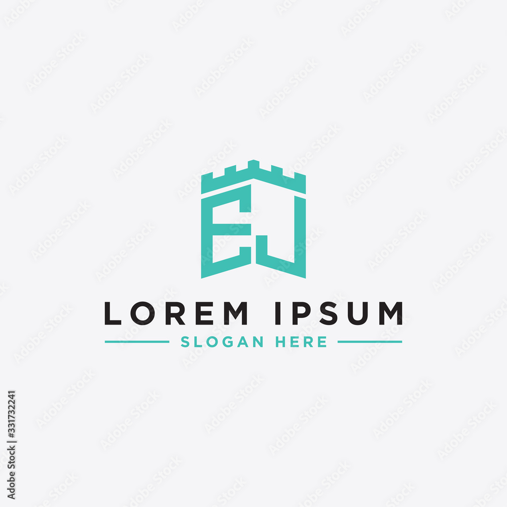 Inspiring logo design Set, for companies from the initial letters of the EJ logo icon. -Vectors Inspiring logo design Set, for companies from the initial letters of the EJ logo icon. -Vectors