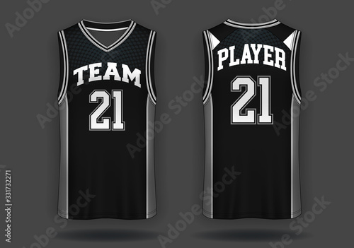 Basketball jersey, Tank top sport illustration.	