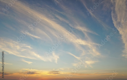 blue sky with cloud