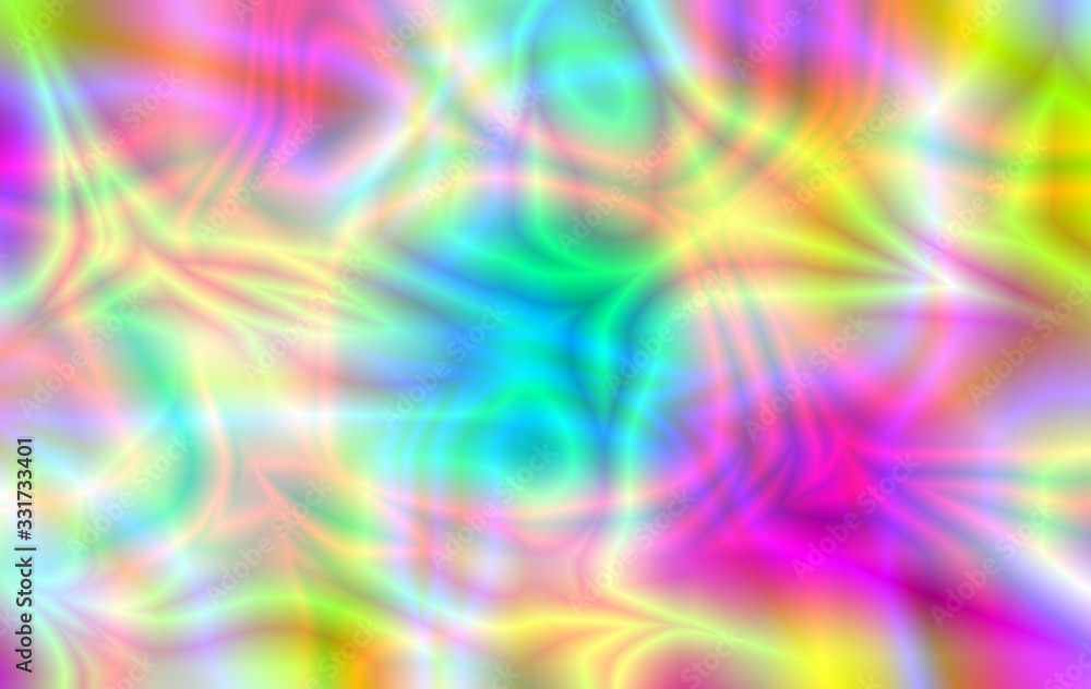 bright, rich multicolor wave blend