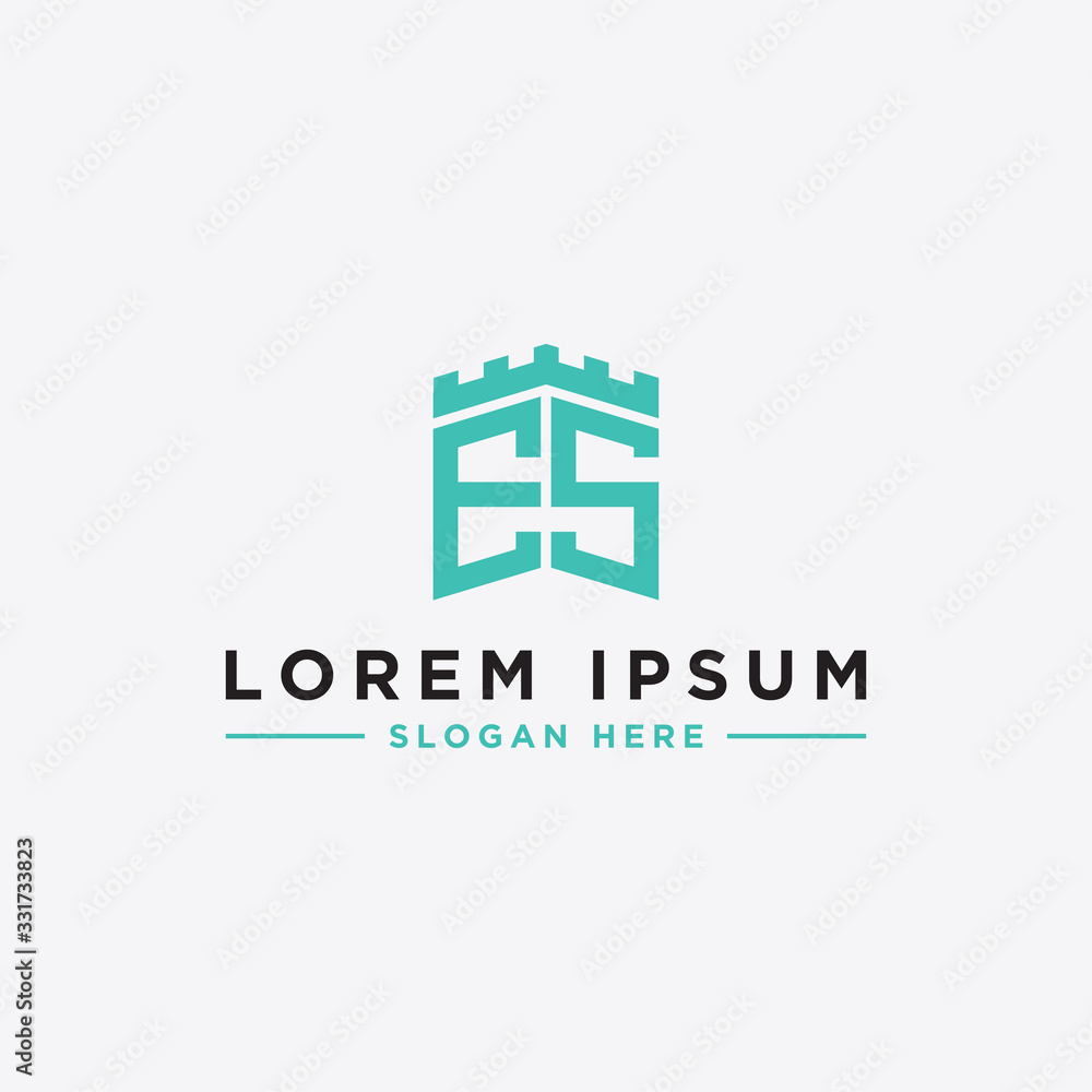 Inspiring logo design Set, for companies from the initial letters of the ES logo icon. -Vectors Inspiring logo design Set, for companies from the initial letters of the ES logo icon. -Vectors