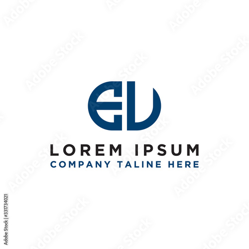 Free Download Inspiring logo design Set, for companies from the initial letters of the EV logo icon. -Vectors - GFXLoad