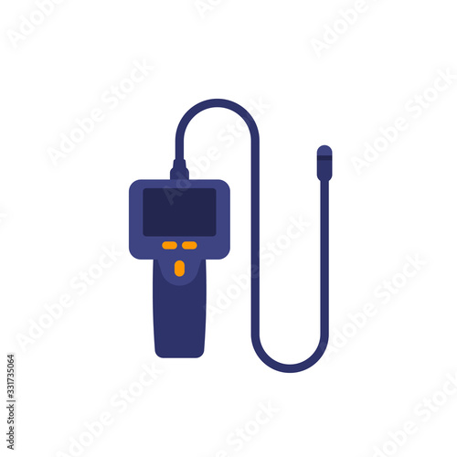 borescope, inspection camera vector icon