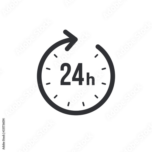 24 h icon - Web, universal and Miscellaneous Icon