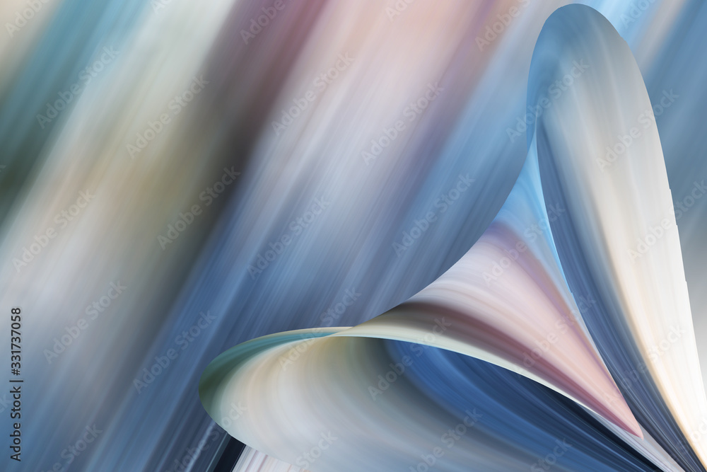 Naklejka premium Abstract blue background. Motion blur. Colorful lines.