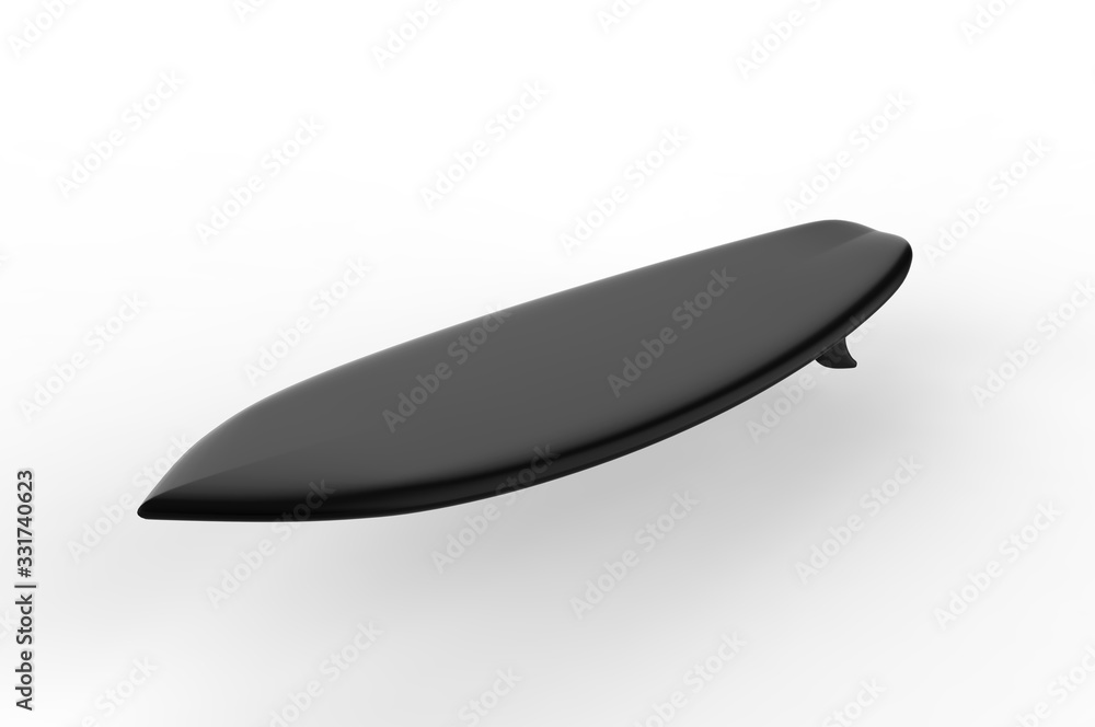 Blank surfboard for mock up and design, 3d render illustration. Blank surfboard for mock up and design, 3d render illustration.