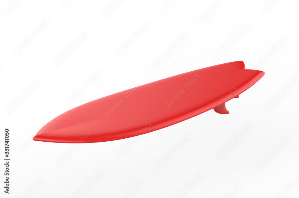 Blank surfboard for mock up and design, 3d render illustration. Blank surfboard for mock up and design, 3d render illustration.