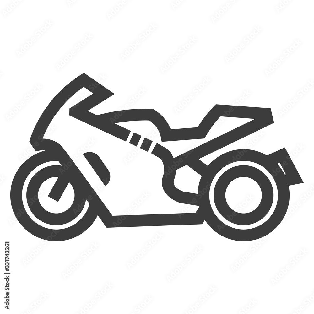 Outline Icon - Motorcycle