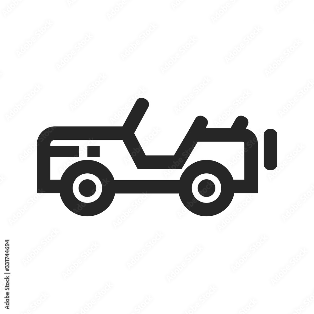 Outline Icon - Military vehicle Outline Icon - Military vehicle