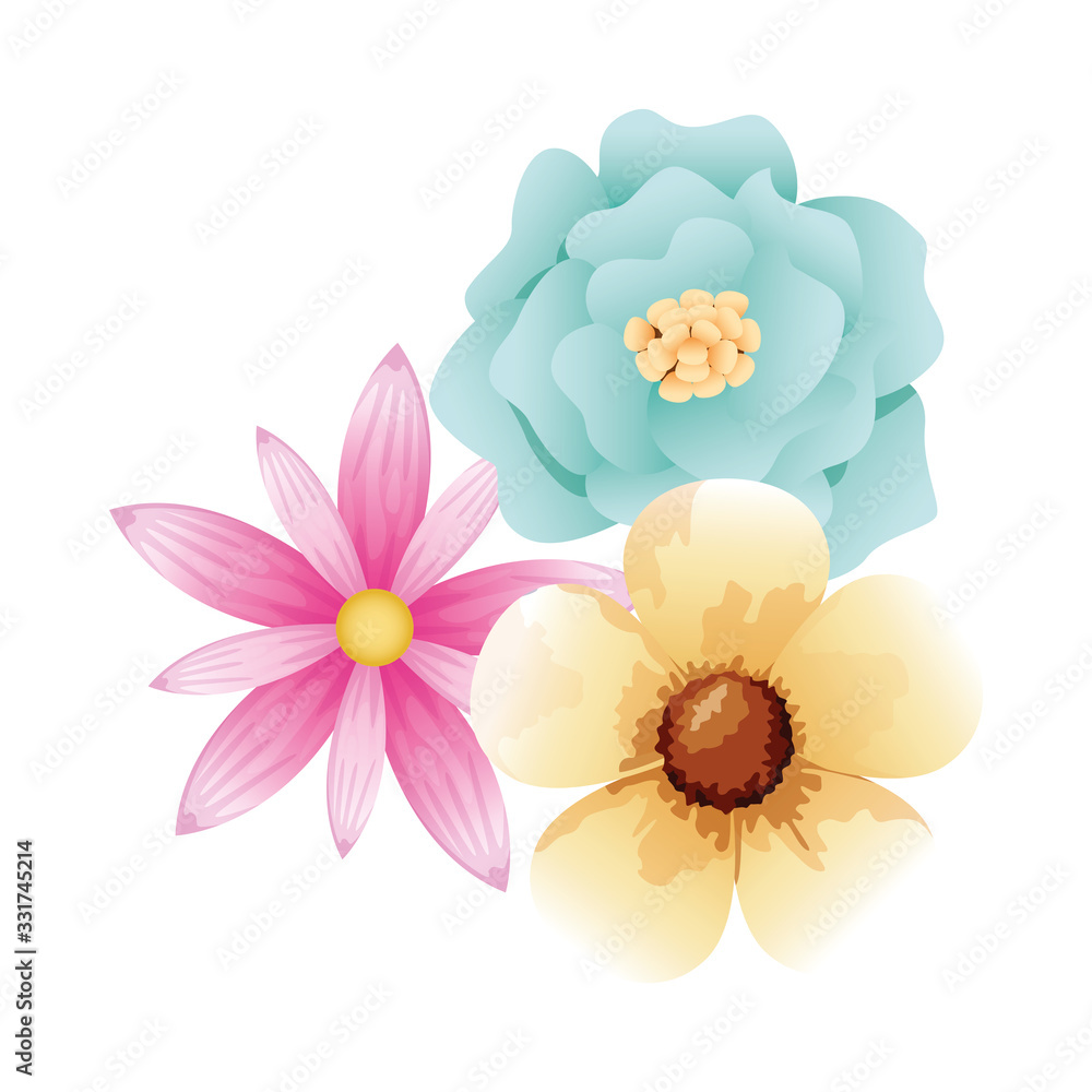 beautiful flowers garden decorative icon beautiful flowers garden decorative icon