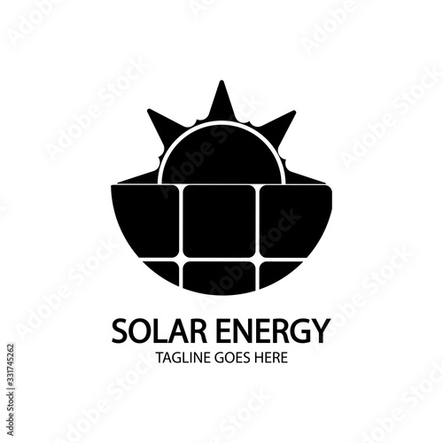 Solar logo energy icon
