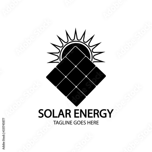 Solar logo energy icon