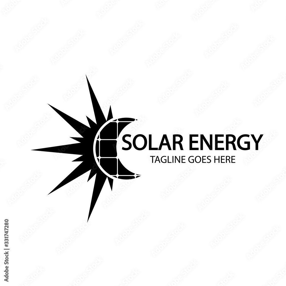 Solar energy panel and sun icon isolated on white background Solar energy panel and sun icon isolated on white background