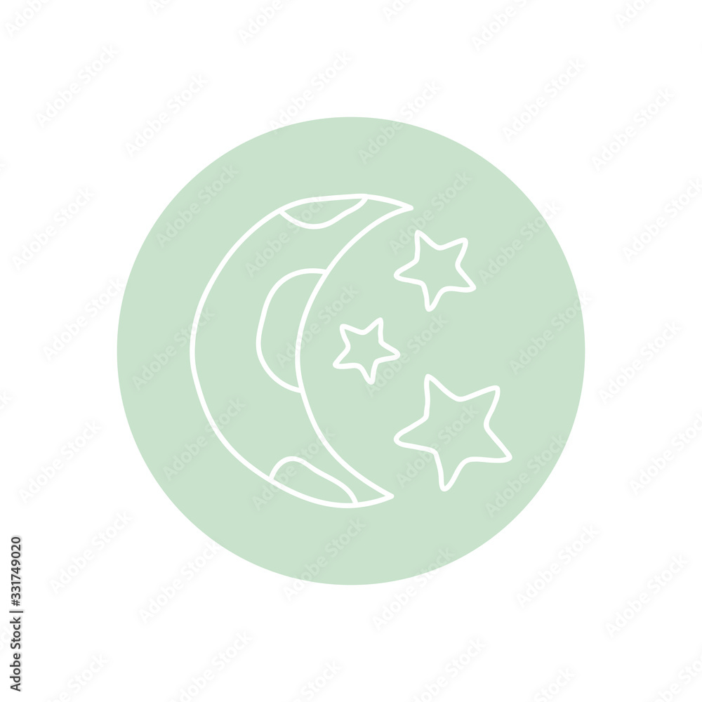 moon and stars icon, line block style, minimalist tattoo concept moon and stars icon, line block style, minimalist tattoo concept