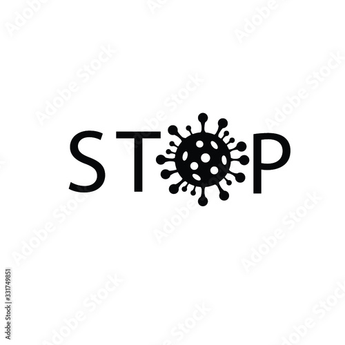 Coronavirus 2019-nCoV. stop coronovirus vector icon