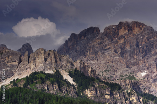 Alpine landscape of Cristallo Mountain, Dolomites, Italy © Rechitan Sorin