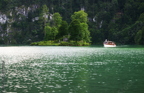 Konigssee Alpine lake, Berchtesgadener Land, Bavaria, Germany photo