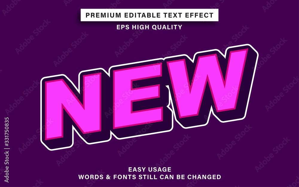 new style text effect