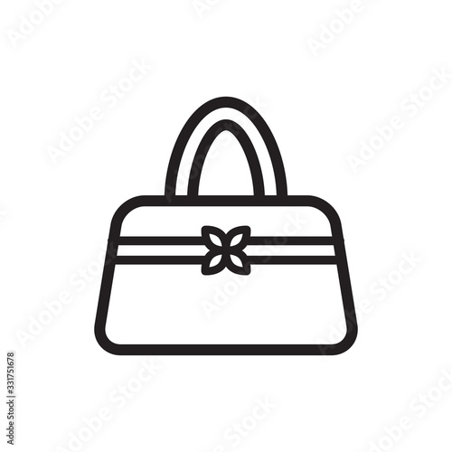 handbag icon, female bag vector icon, shopping bag vector icon