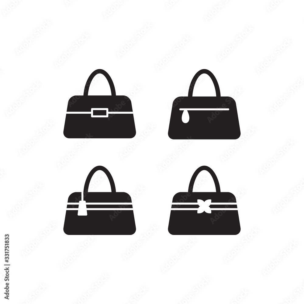 handbag icon, female bag vector icon, shopping bag vector icon handbag icon, female bag vector icon, shopping bag vector icon