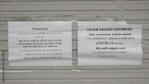 COVID-19 STORE FRONT SIGNAGE