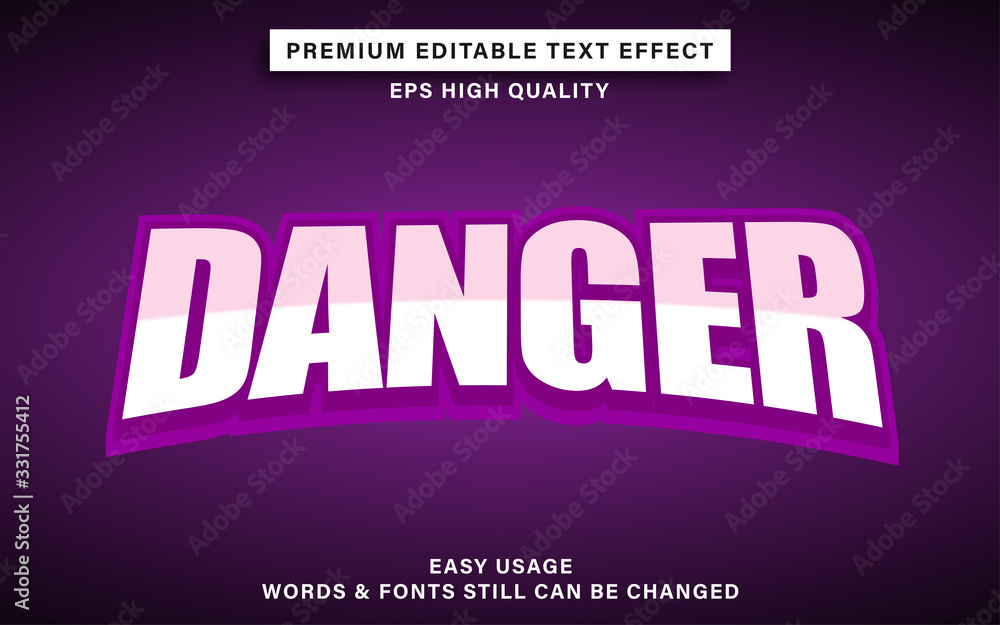 esport danger text effect esport danger text effect