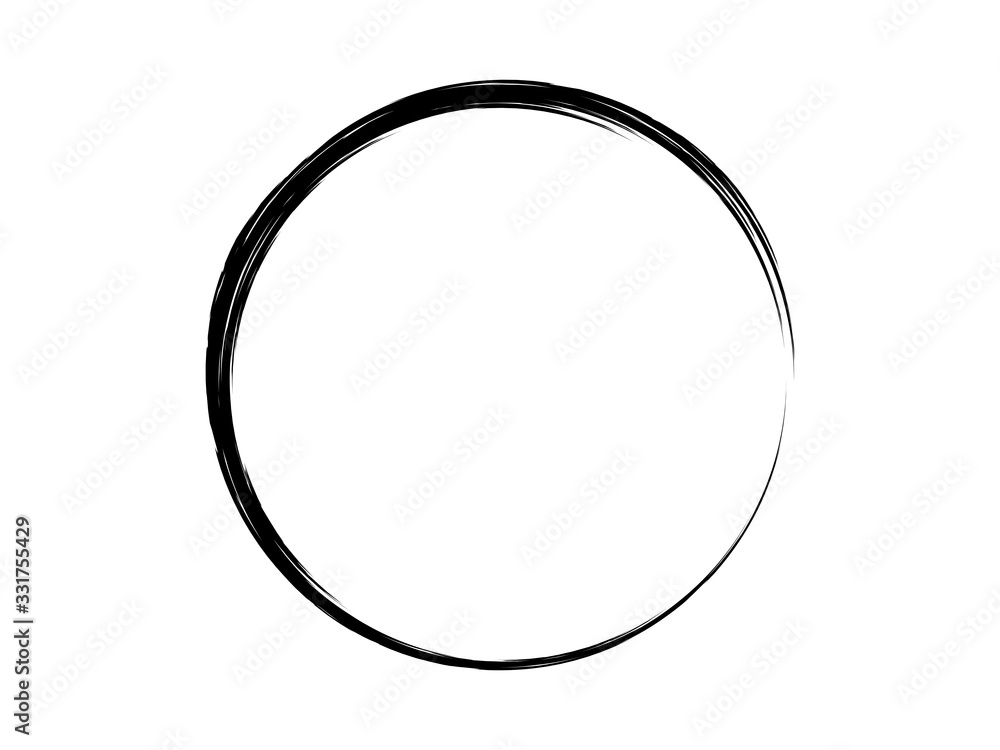 Grunge circle made of black paint made for your project.Grunge ink marking element. Grunge circle made of black paint made for your project.Grunge ink marking element.