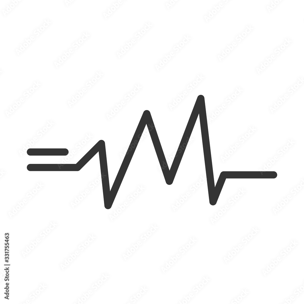 virus covid 19 pandemic rhytm cardiology line style icon virus covid 19 pandemic rhytm cardiology line style icon