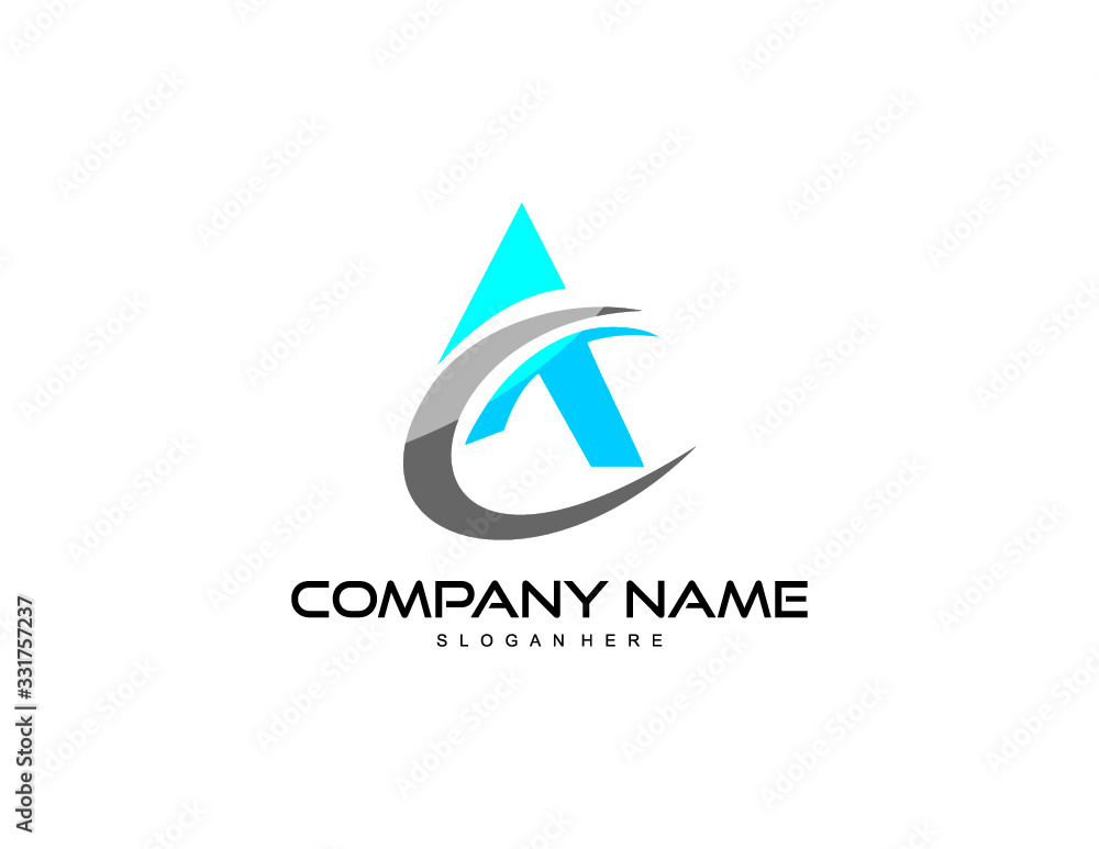 abstract Letter AC, CA business logo design vector abstract Letter AC, CA business logo design vector