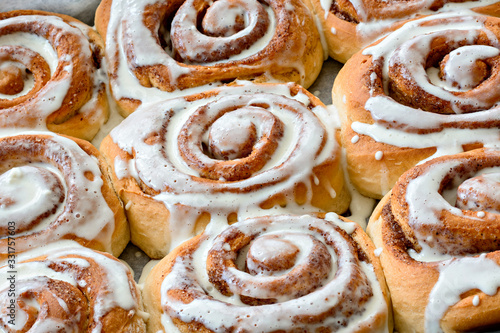 Fresh  homemade Cinnamon rolls or Cinnamon buns
