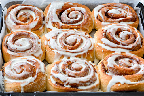 Fresh  homemade Cinnamon rolls or Cinnamon buns