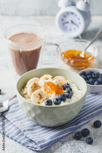 Milk rice porridge