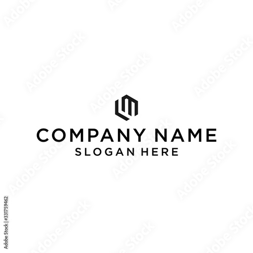 lm logo icon design vector