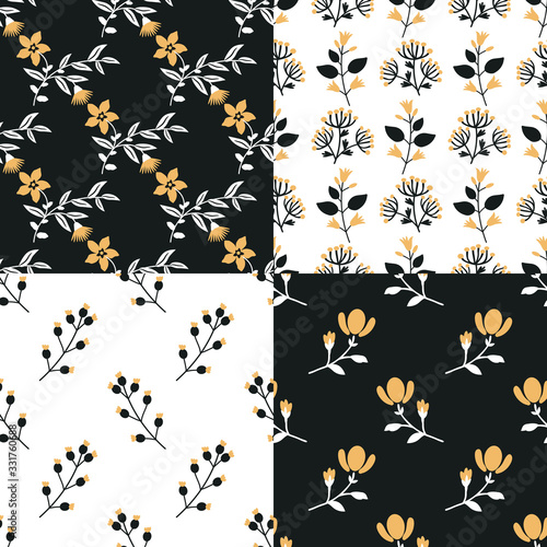 Seamless patterns set © elyomys