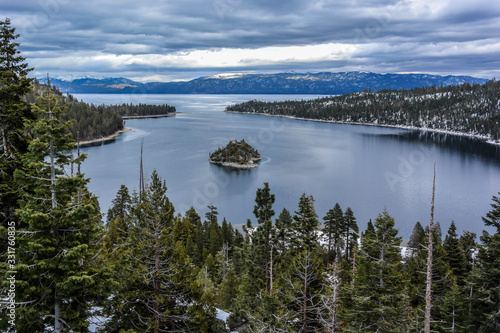 Beautiful Emerald bay of Lake Tahoe, California