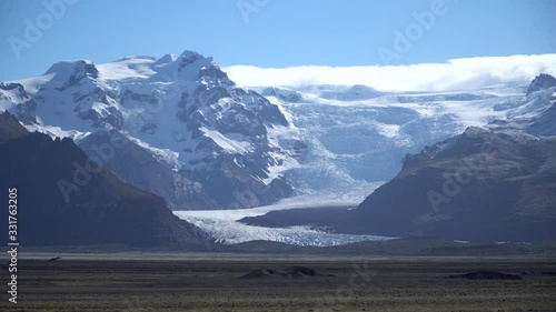 Glacier of Hvannadalshnukur in Southern Iceland, Europe photo