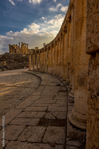 Roman city of Jerash in Jordan 