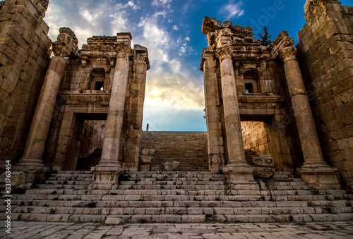 Roman city of Jerash in Jordan 