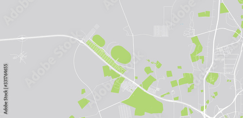 Urban vector city map of Al Shahaniya, Qatar