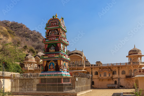 Holy place of India called Ramanuja Acharya Mandir , Galta Ji Temple, Jaipur photo