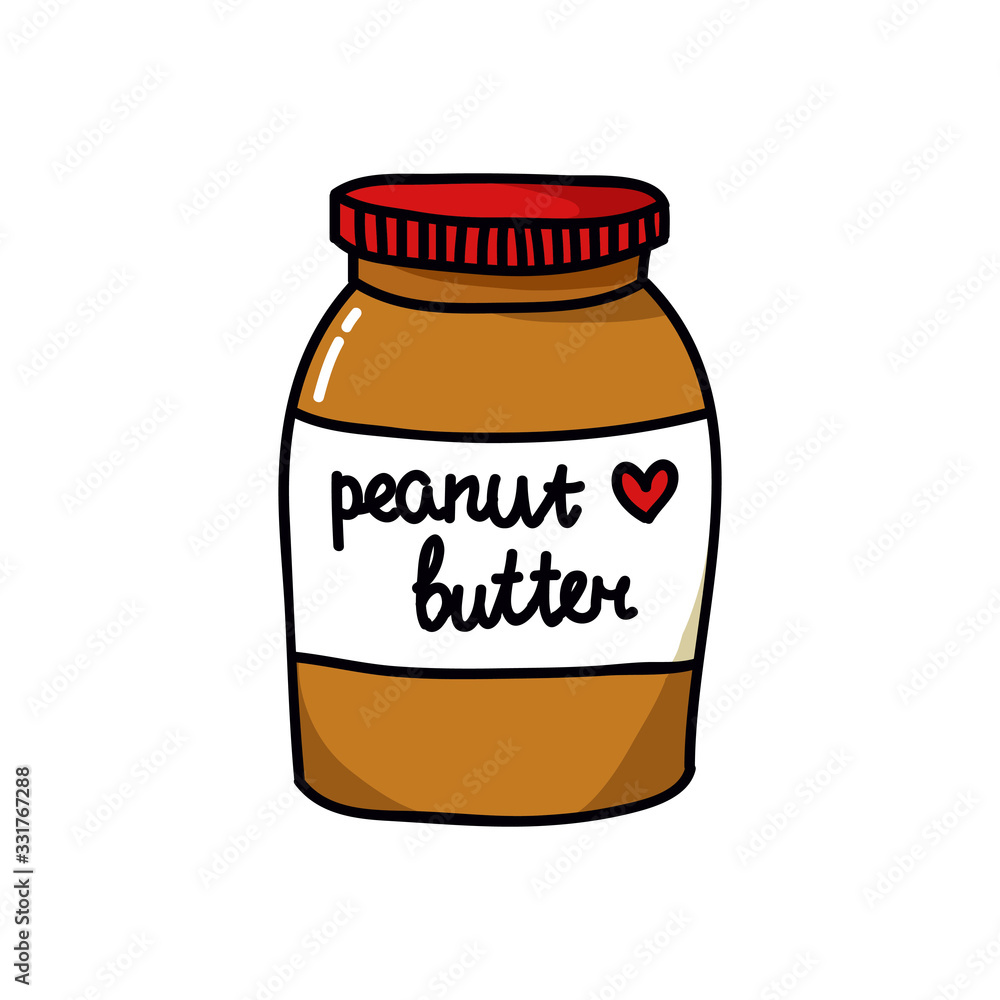 peanut butter doodle icon, vector illustration peanut butter doodle icon, vector illustration